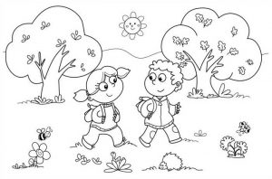Easy Coloring Pages Children