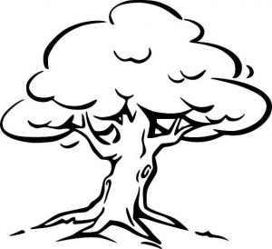 Easy Coloring Pages Tree,Easy coloring Images for kids