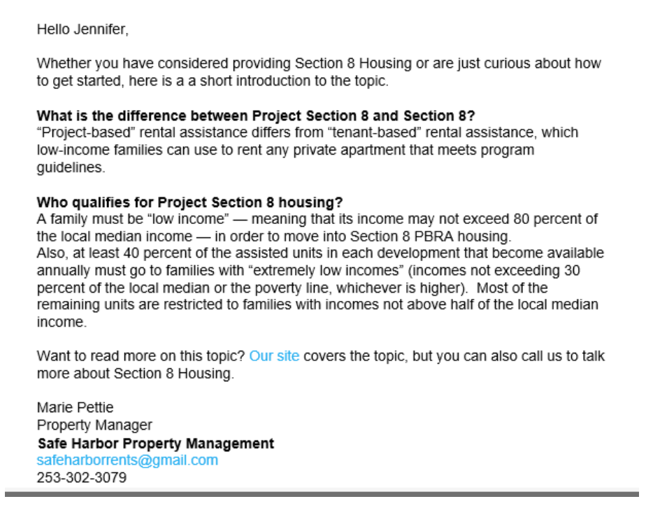 Safe Harbor Educational Series